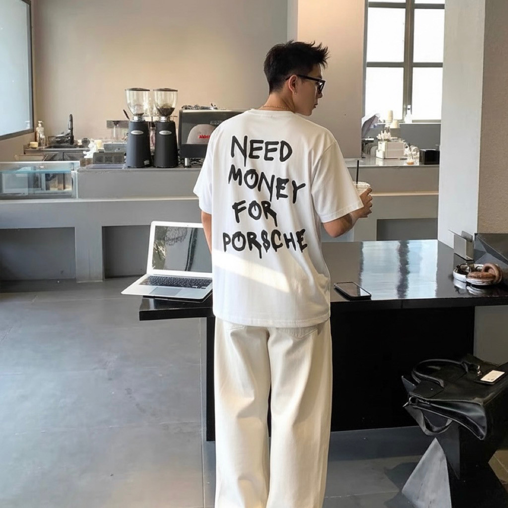 ETHEREAL - Tshirt Oversized Pria Wanita Distro Need Money