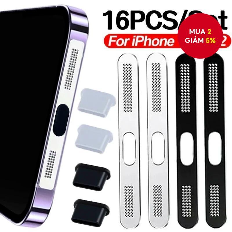 Lưới chống bụi loa điện thoại phổ thông Lưới chống bụi dán tự dính cho lPhone 16 15 Pro Plus Max