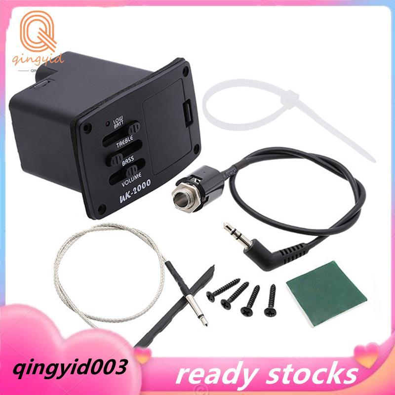 Xe Bán Tải UK-2000 Ukulele Mini Guitar Pickup 2 Ban Nhạc UK2000 EQ Equalizer Hệ Thống Cho Đàn Ukulel