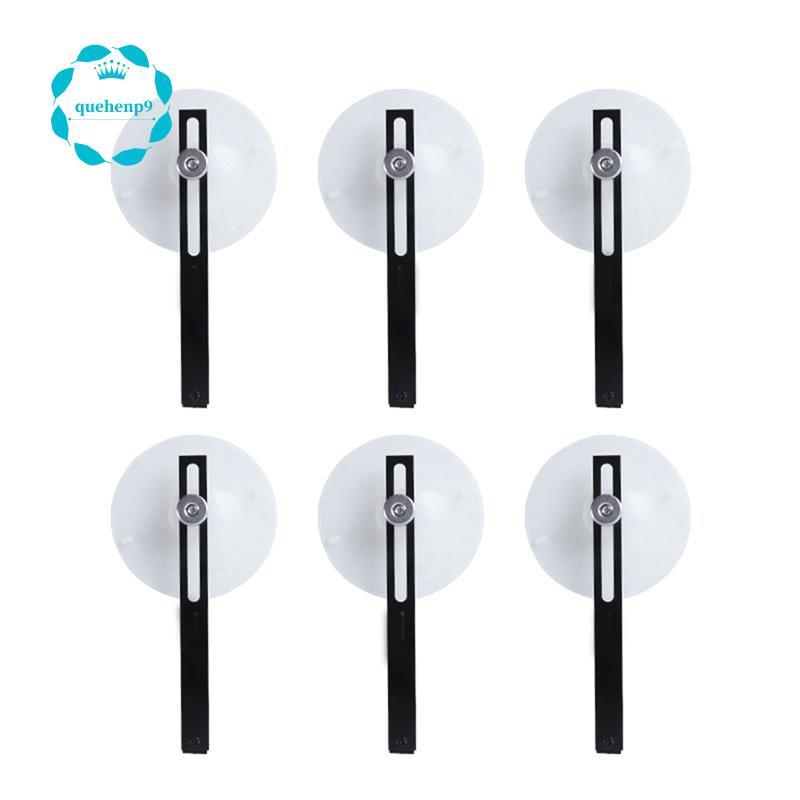 6 Gói TV Side Board Giữ Clip Silicone Hút Chân Không Cốc Đen Trắng