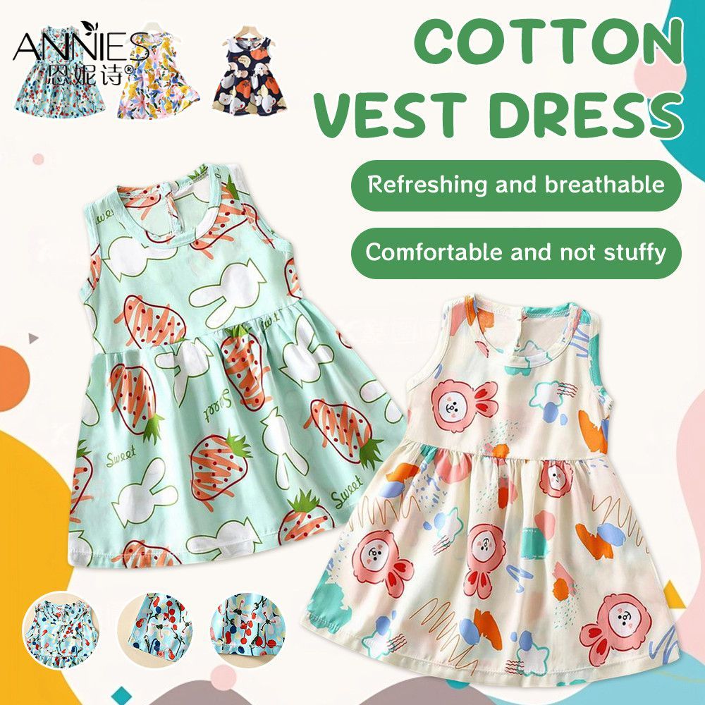 ♕ Váy hè cho bé gái, váy hoa không tay cho bé gái 1-4 tuổi, váy hoa cho bé gái 1-4 tuổi B FURNITURE