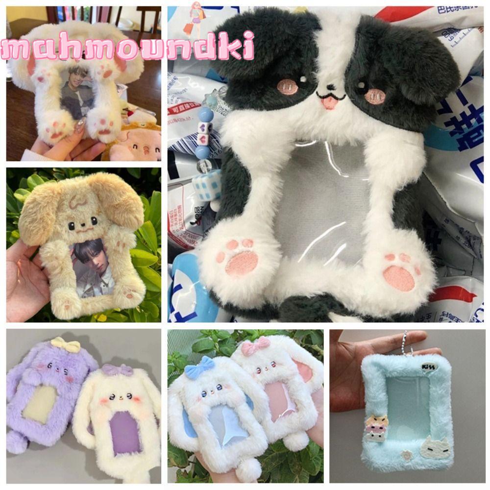 Hộp đựng thẻ ảnh MAHMOUNDKI, Thẻ Photocard sang trọng hình thỏ / chó / mèo, Thỏ tai lớn chất lượng c