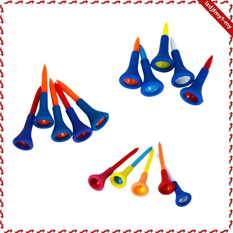 Leipupa Golf Rubber Nhựa Golf Tee Chuyên Nghiệp Phạm Vi Lái Xe (5 Gói) Cho Thảm Tập Luyện - Nhiều Mà