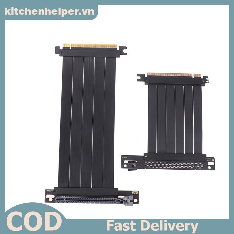 KI Full Speed PCIE 3.0 4.0 16x Riser Cable Card Đồ họa Cáp nối dài PCIE Express GPU Mở rộng Card Ris