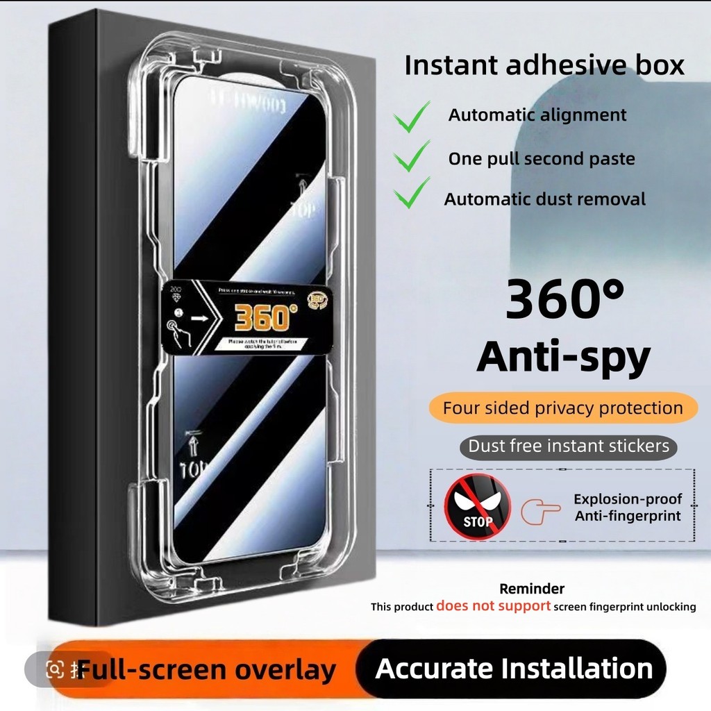 360°Phim kính cường lực chống nhìn trộm cho Samsung Galaxy A04 A04s A12 A13 A21s A23 A32 5G A42 5G A