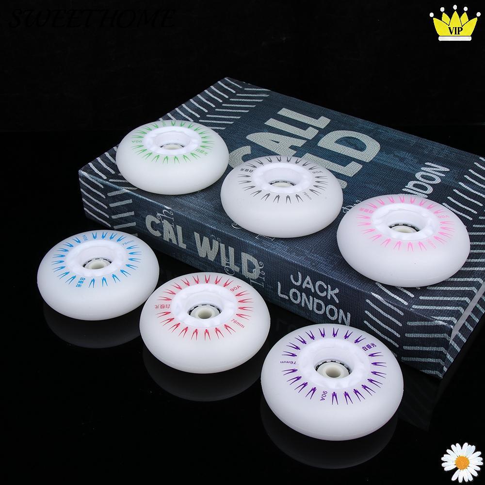 SWEETOME 4 Đèn Flash Wheel LED 90A Nhiều Màu Ngoài Trời Inline Skates