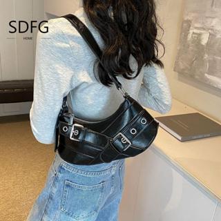 Túi đeo dưới cánh tay khóa thắt lưng SDFG, Túi đeo dưới cánh tay Y2k Y2k thiết kế mới, Túi xách nữ thời trang Harajuku Gothic Punk cay đắng
