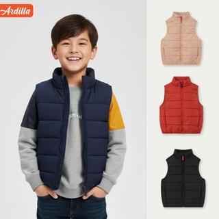 Áo Khoác Gile Trẻ Em 3 Lớp Trần Bông Siêu Nhẹ ARDILLA Phong Cách Năng Động, Ấm Áp Cho Bé Từ 25kg đến 50kg KE4306