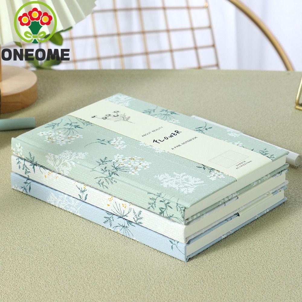 Sổ tay ONEOME A5, Sổ tay vải A5 nhỏ gọn Morandi, Vải Cotton dày bền vải buộc vải in Notepad sinh viê