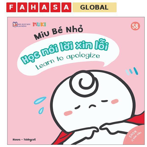 Sách - Ehon Kĩ Năng Sống - Miu Bé Nhỏ - Tập 58 - Học Nói Lời Xin Lỗi