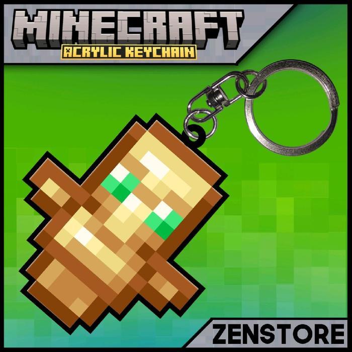 Gantungan Kunci Minecraft Equipments Akrilik 4-6cm Full Color - Akrylic Keychain - Ganci - totem