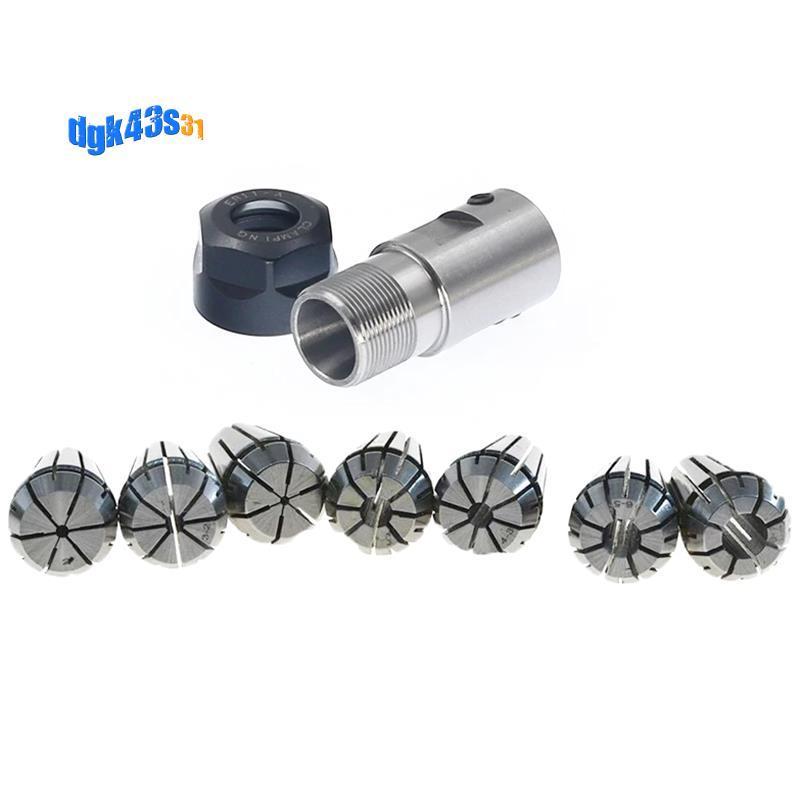1 Bộ C25 ER20 14mm + 7 Cái 3 -12mm Collet Chuck Động Cơ Trục Nối Dài Thanh Trục Trục Trục Trục Colle