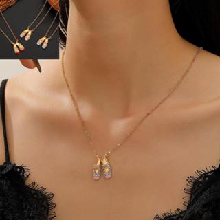 Giày khiêu vũ ballet phong cách Mary Jane với vòng cổ ánh sáng và xu hướng dây xích sang trọng