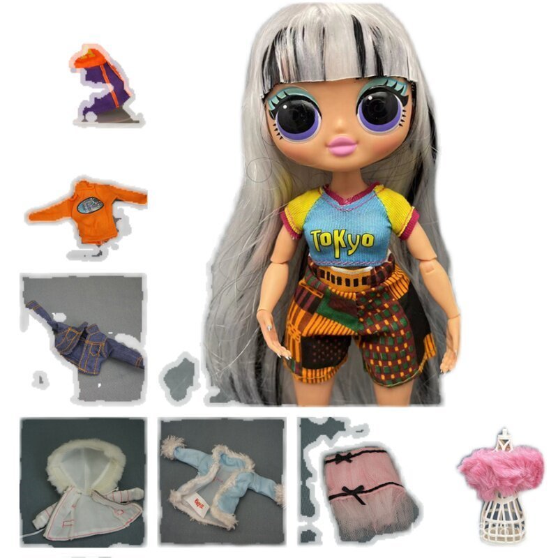 Quần Áo Búp Bê Quần Áo Búp Bê Bé Em Gái 58 Yuan Quần Áo Jing Hee Dress Up Postman Lớn Trọn Gói