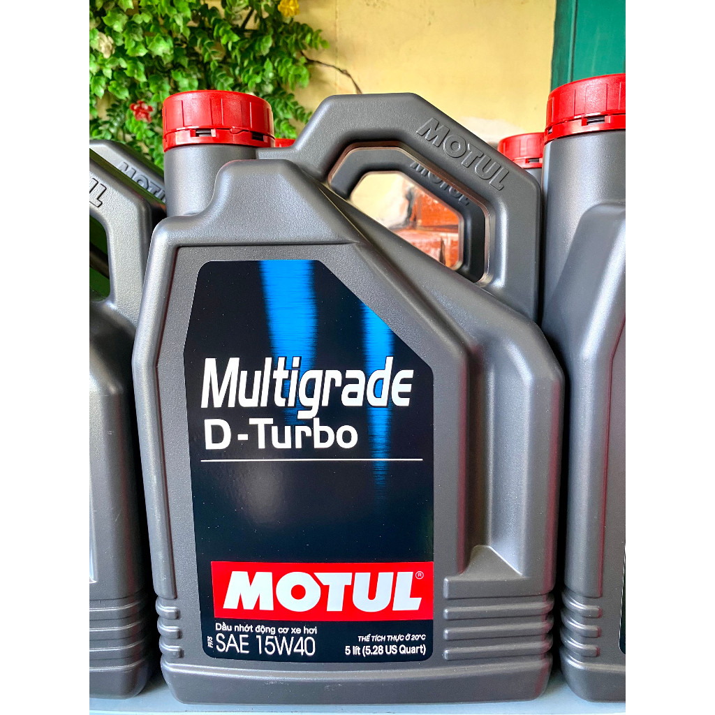 NHỚT ĐỘNG CƠ Ô TÔ MOTUL 15W40 5 LÍT CHÍNH HÃNG CHO MÁY XĂNG VÀ DẦU