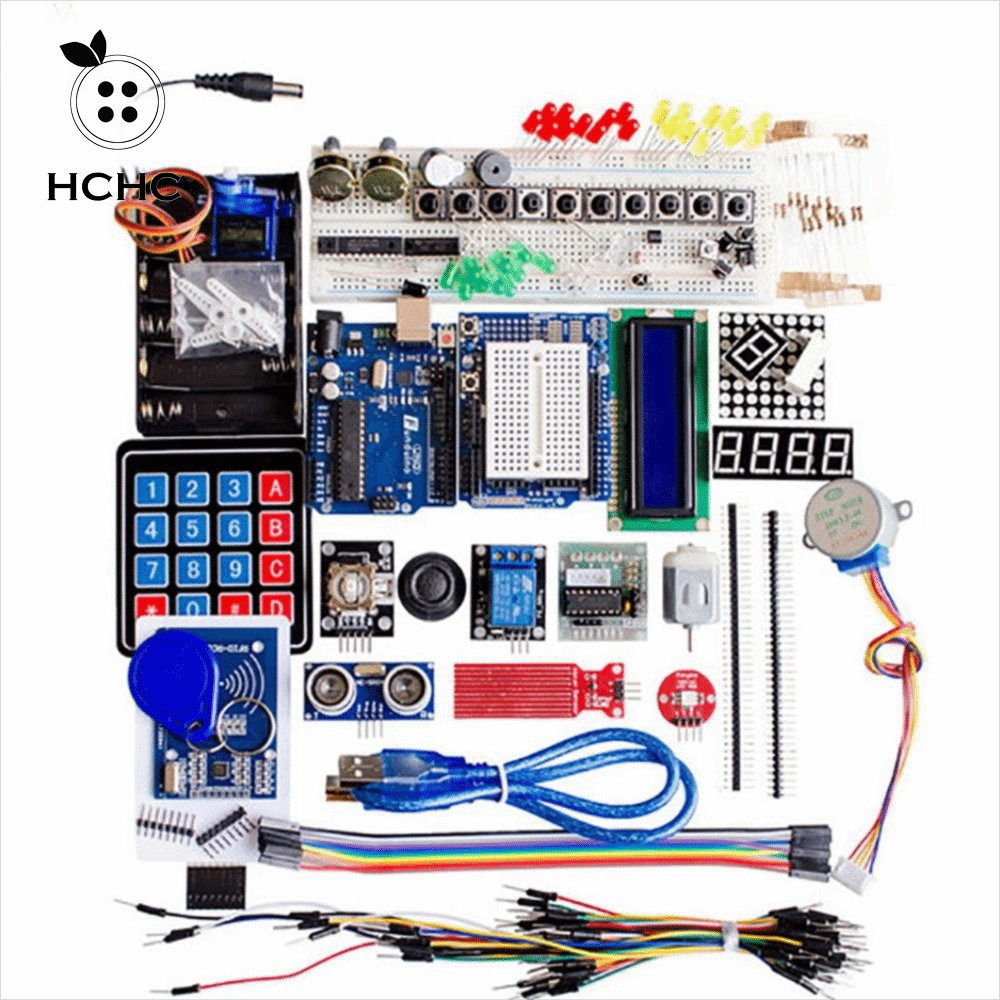 HCHC Dự án HCHC Uno R3, Bộ khởi động đèn LED Jumper F5 cho Arduino Uno R3, Nút cảm biến Arduino Uno 