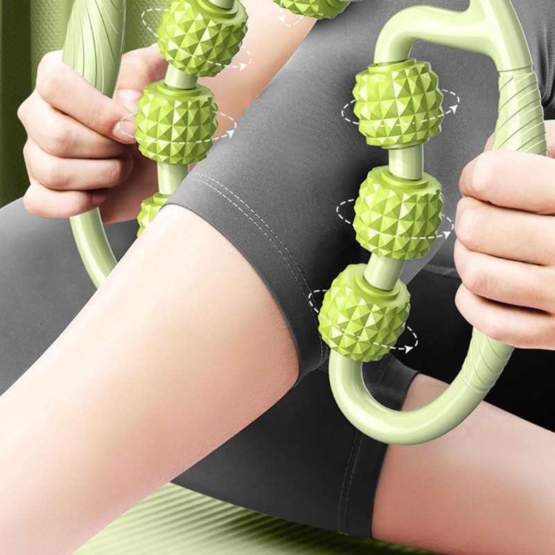 WELL Universal Fit Máy mát xa 9 chân Con lăn Độ bền nhựa PP để thư giãn cơ bắp hiệu quả sau khi tập 