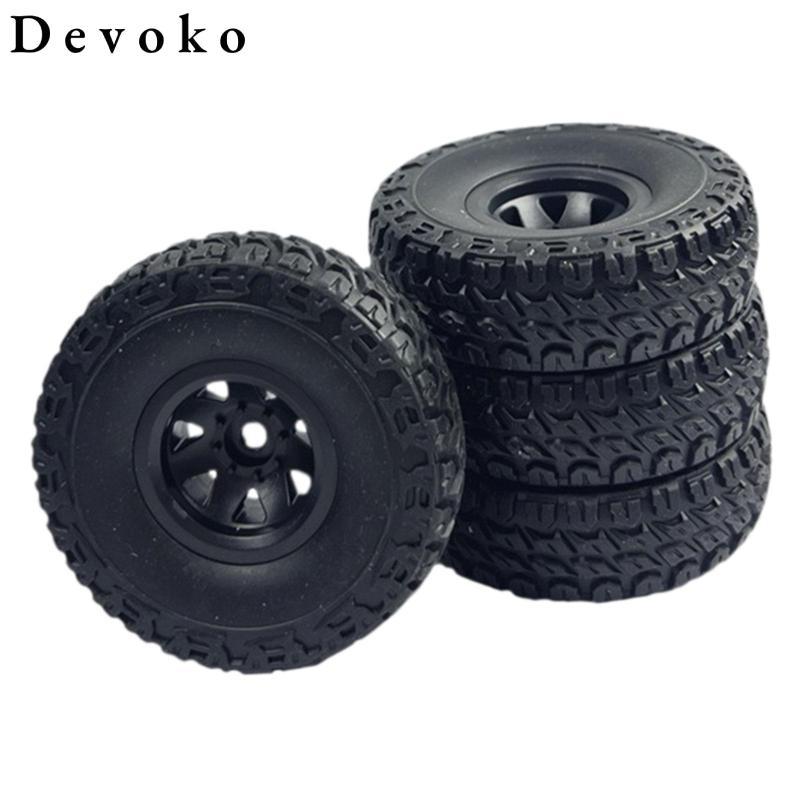 Bộ 4 Bánh Xe Và Lốp Xe RC Hạng Nặng, Phụ Kiện Nâng Cấp Xe, Lắp Đặt Dễ Dàng, Ld18499 Ld18401, DIY Sửa