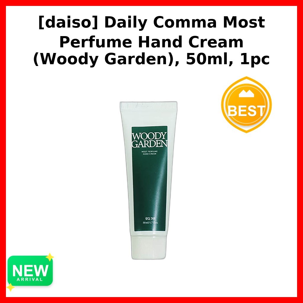[daiso] Daily Comma Most Perfume Hand Cream (Woody Garden), 50ml, 1pc / Kem dưỡng tay Hàn Quốc của b