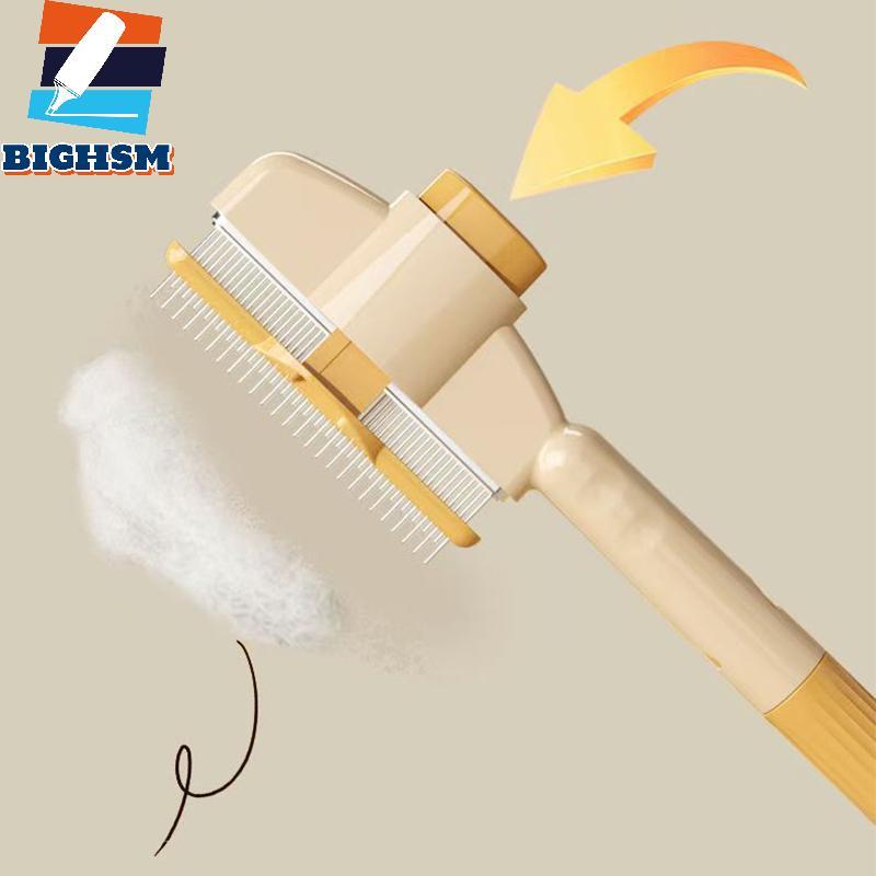 [BIGHSM] Dogb Pet Hair Remover One Button Dogs Brush Cat Brush Massagebs Dog Grooming Brushes Tool P