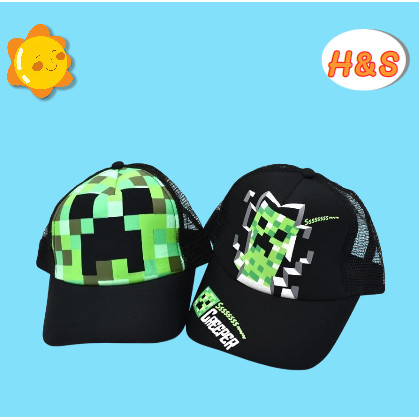 Minecraft Minecraft Mũ chống nắng Anime Hàng hóa Mũ chống nắng ngoài trời Mũ bóng chày