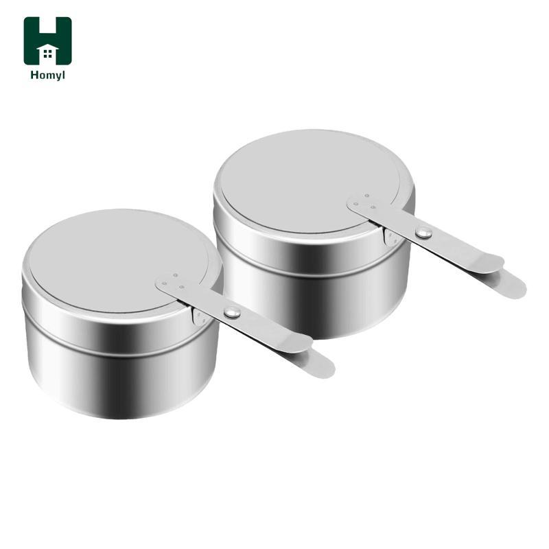 Homyl 2 Chiếc Buffet Ấm Khay Làm Nóng Nhiên Liệu Nhiệt Buffet Máy Chủ Buffet Giữ Ấm Nhiên Liệu Cho B
