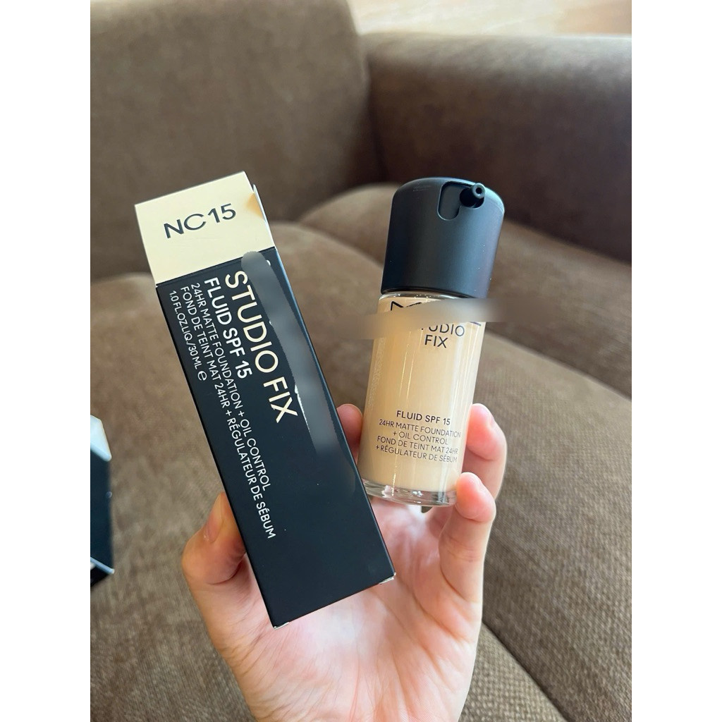 🫧🫧🫧Kem Nền Kiềm Dầu  Studio Fix Fluid SPF 15 Màu NC15 – Tone Sáng (30ml)