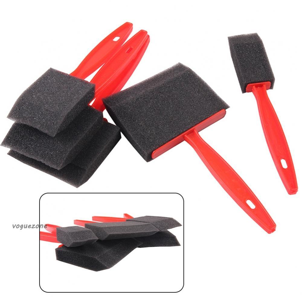 #VOGUEZ#Foam Brushes Plastic Red&Black 2.5/4/5/6.3/7.5cm High Quality Hand Tools