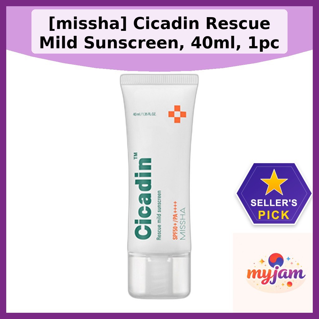 [missha] Kem chống nắng nhẹ Cicadin Rescue, 40ml, 1pc / Kem chống nắng Hàn Quốc / Công thức nhẹ của 