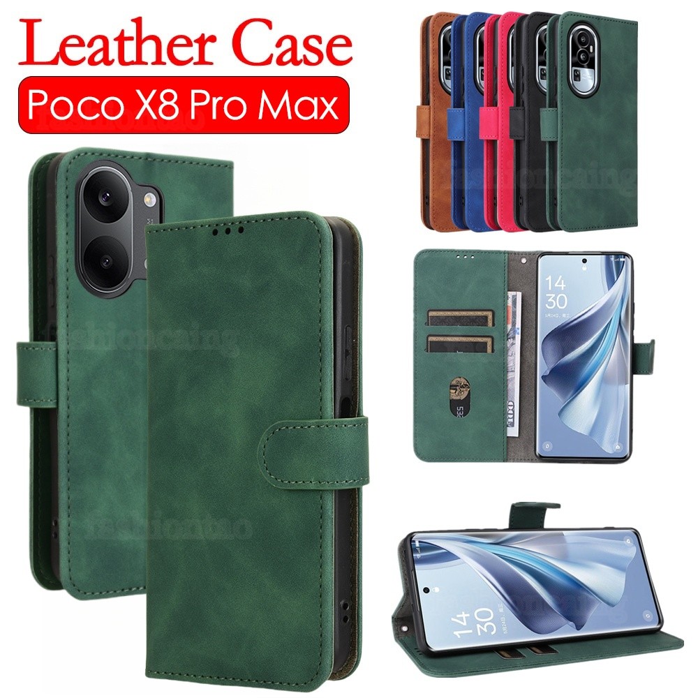 Dành Cho PocoX8 Pro Max Flip Leather Phone Case Cho Xiaomi Poco X8 Pro Max X 8 PocoX8 Pro Max PocoX8