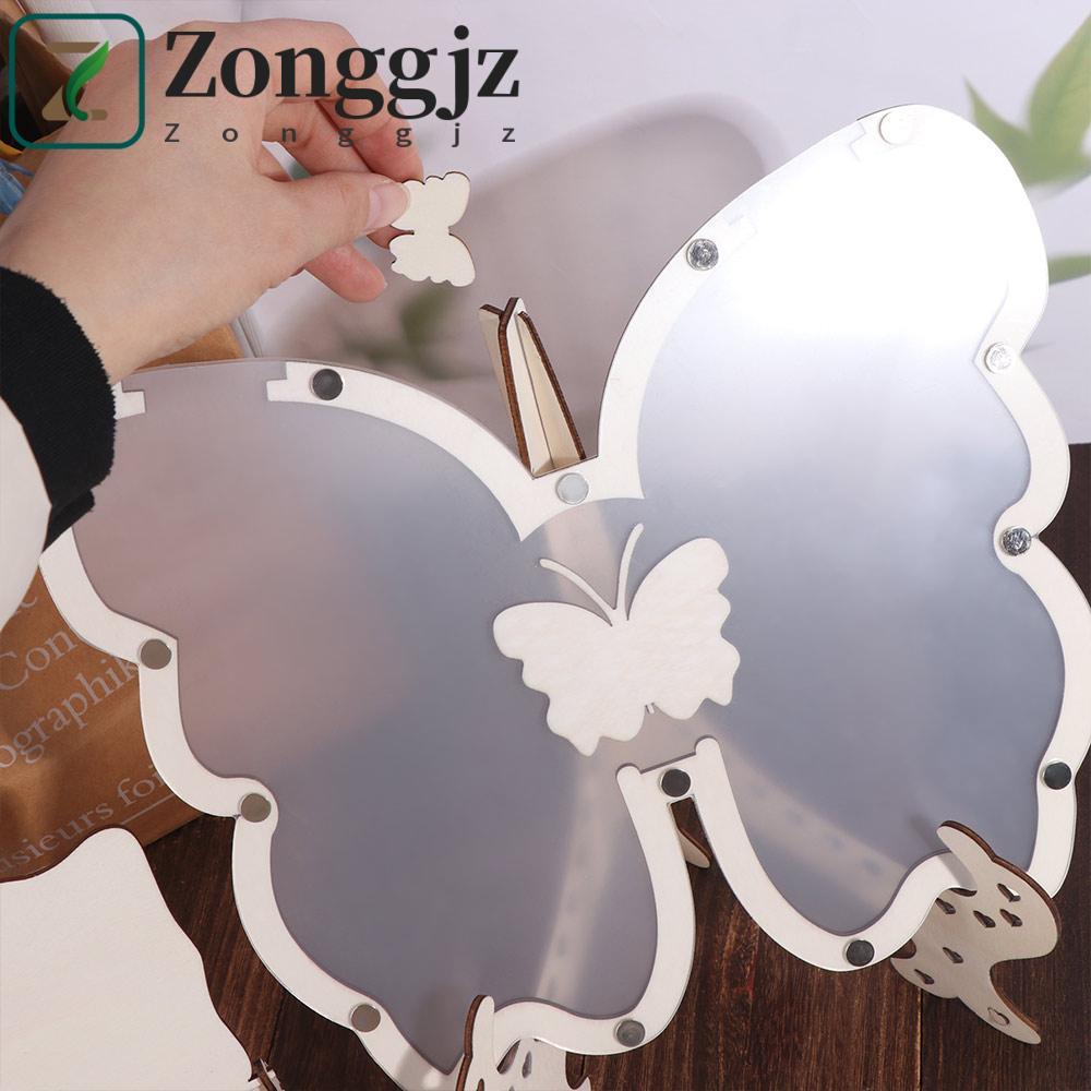 ZONGGJZ Butterfly Check-in Bàn, Hình con bướm Tên tùy chỉnh Sách khách mời đám cưới, Đồ dùng dự tiệc