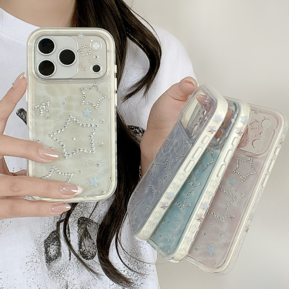 Ốp điện thoại iphone 17 Pro Max 16 Pro Max 15 Pro Max Dot Diamond Star