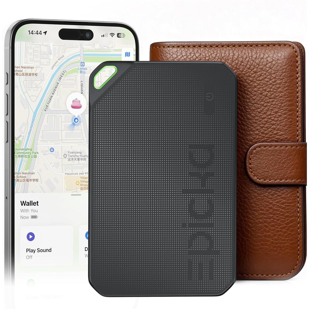 Thẻ theo dõi ví Epicka cho Apple Find My, được chứng nhận MFi, Pin 6-8 năm & IP67 Bộ định vị vật phẩ