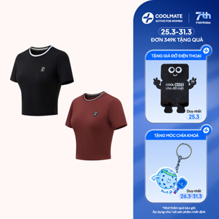 [ĐƠN 349K TẶNG QUÀ] Combo 2 áo Croptop nữ Pickleball Dink Shot thoáng khí, co giãn - Coolmate Active For Women