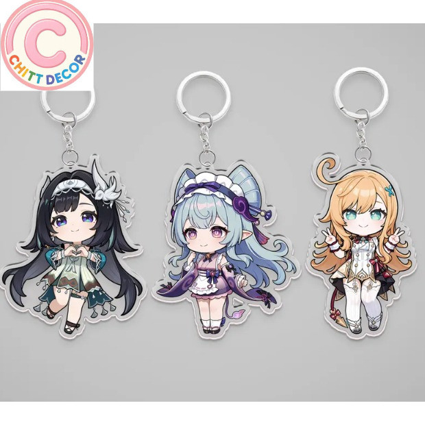 Genshin Impact Acrylic Keychain - Yan Lan, Mizuki, Escoffier