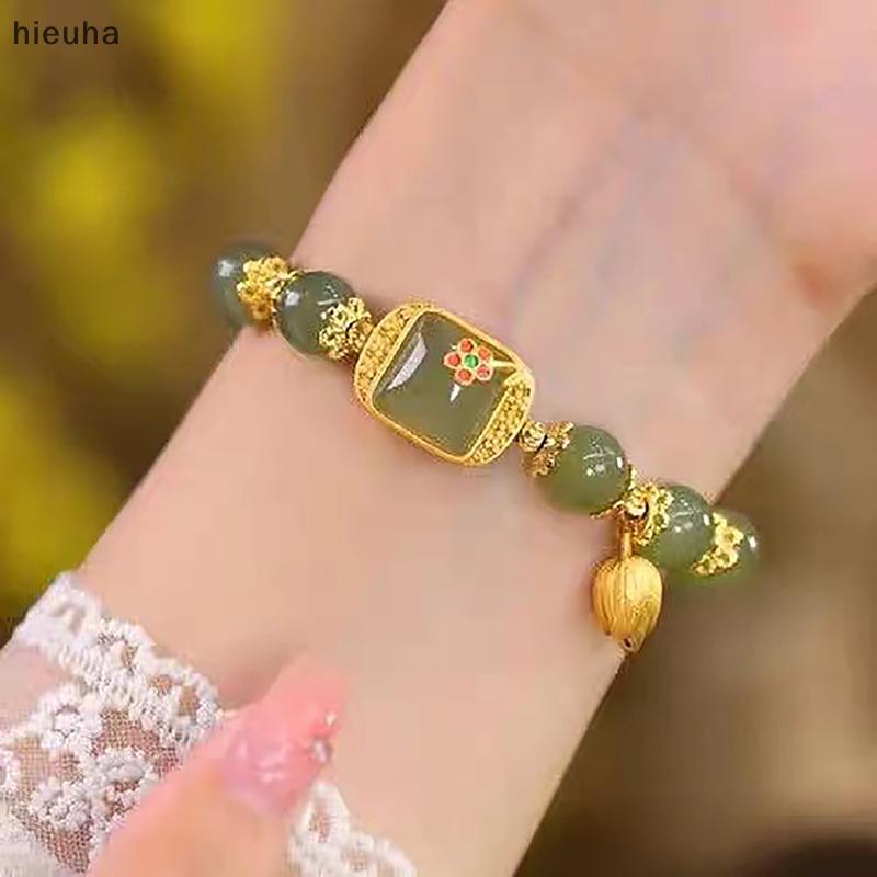 Pff Trung Quốc Phong Cách Hetian Ngọc Đính Cườm Vòng Đeo Tay May Mắn Vòng Đeo Tay CCD