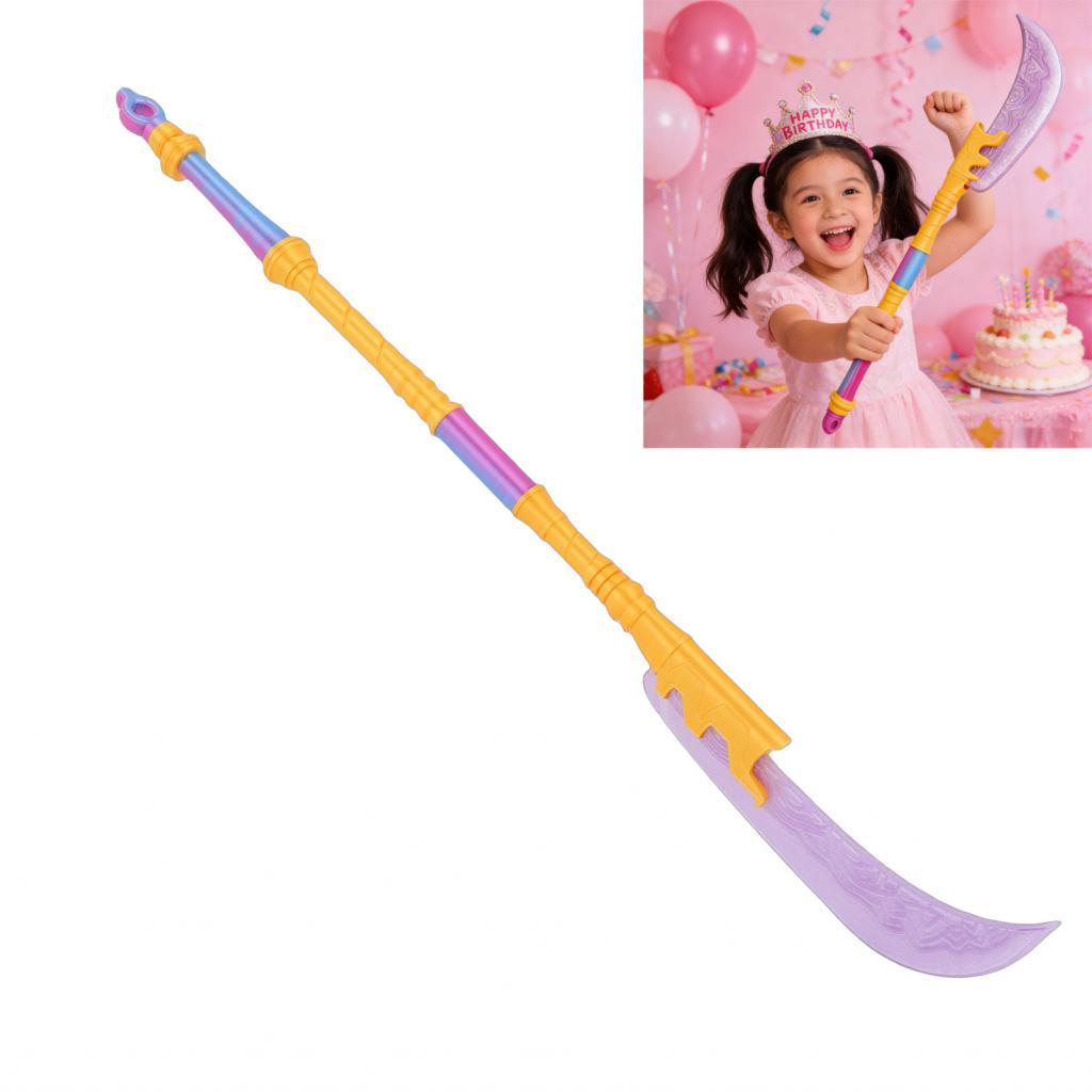 Janemy 3D In Hình Axe Đồ Chơi Cho Trẻ Em PLA Trang Phục Thanh Kiếm Cosplay Chống Đỡ Đảng Ngày Lễ Tím