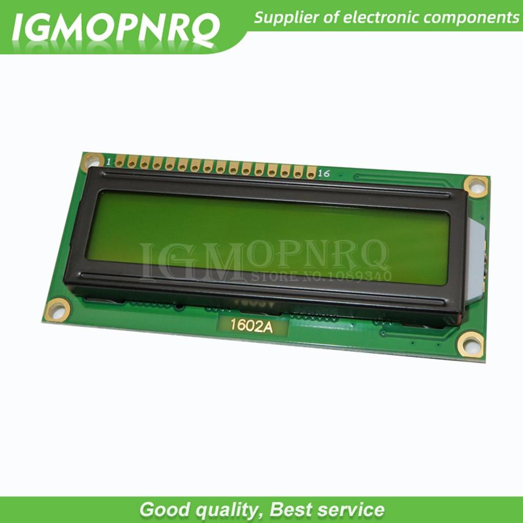 1 chiếc LCD1602 LCD 1602 màn hình màu vàng có đèn nền Màn hình LCD 1602A-5v