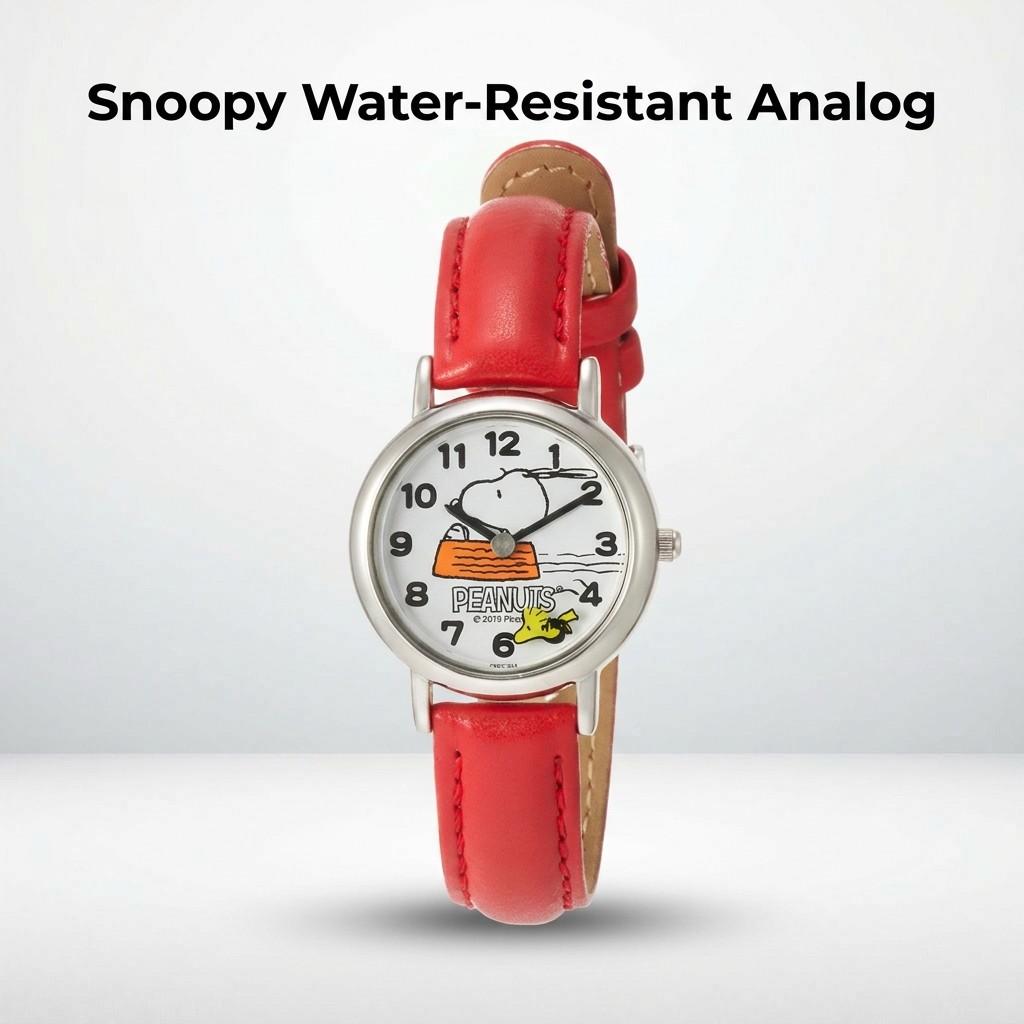 "Snoopy Water-Resistant Analog Watch Collection by Citizen Q&Q"