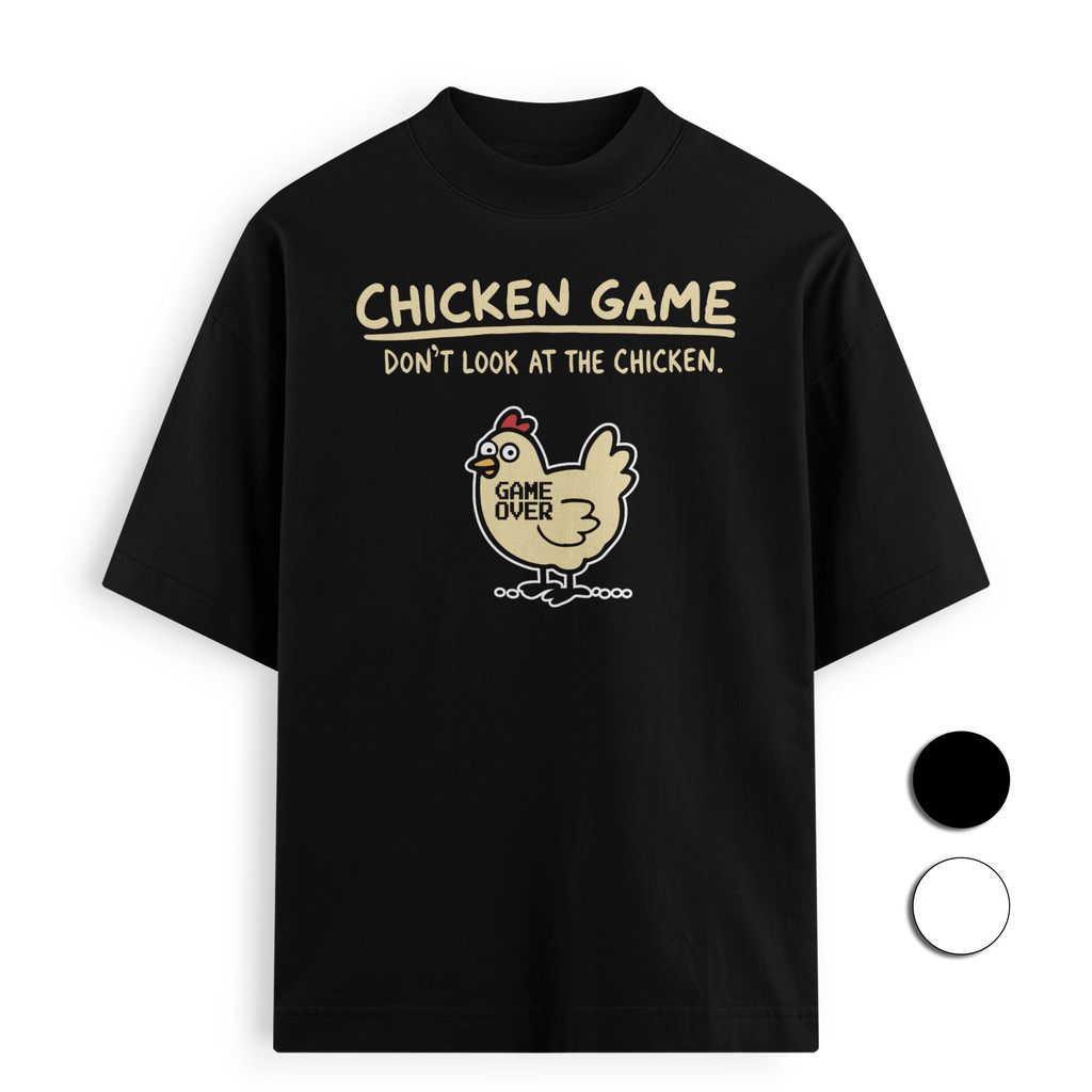 Áo Thun Local Brand FANTASTEE DON’T LOOK AT THE CHICKEN Cotton 100% 250gsm Form Oversize, Hoàn Thiện
