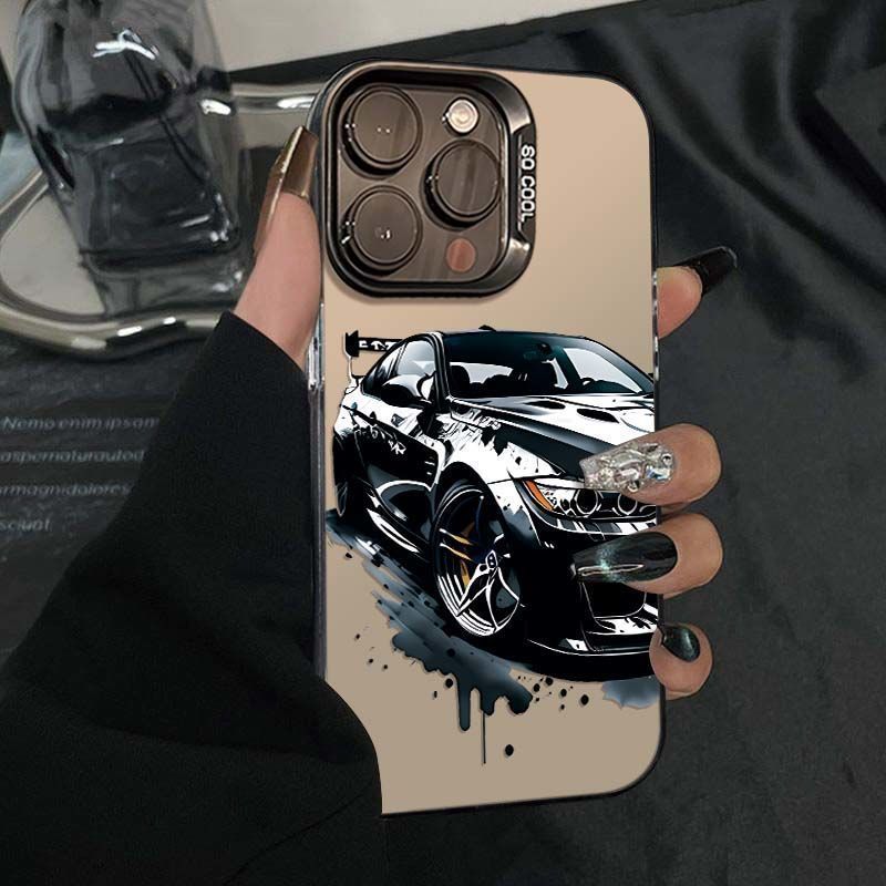 Ốp điện thoại ô tô thể thao mát mẻ Tương thích iPhone 11 16ProMax Hợp thời trang 14ProMax 13Pro Prem