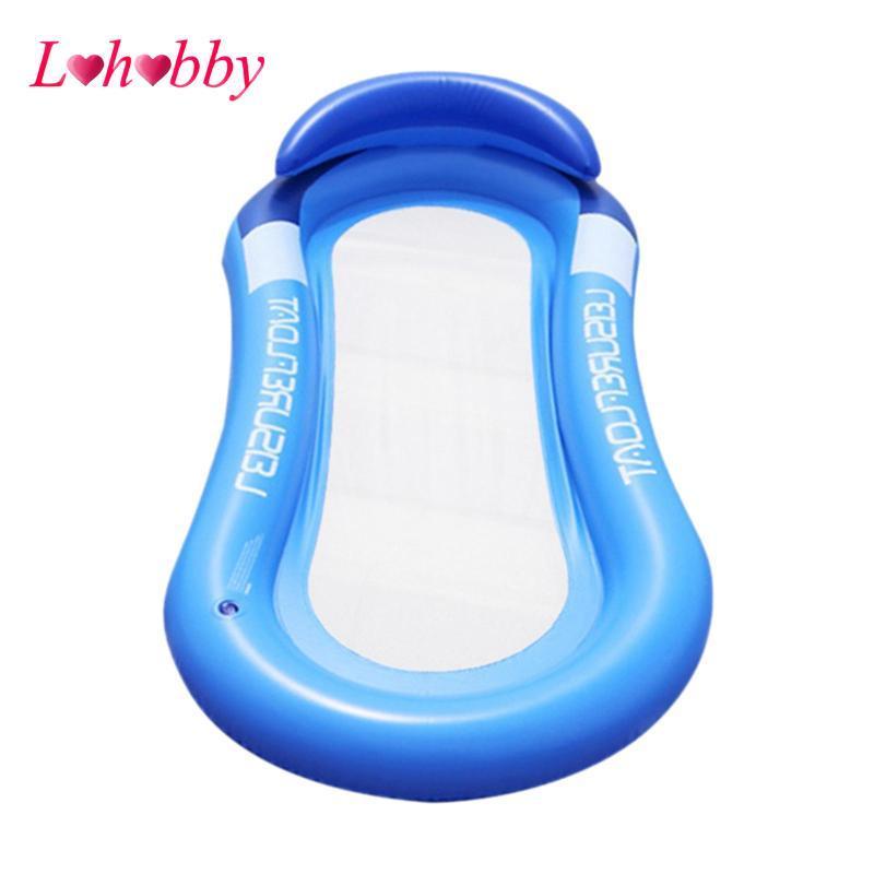 Giường Bể Bơi Nổi Lohobby, Lưới Bơi, Ghế Nổi, Sofa, Ghế Lounge, Sofa Nước, Xanh Dương