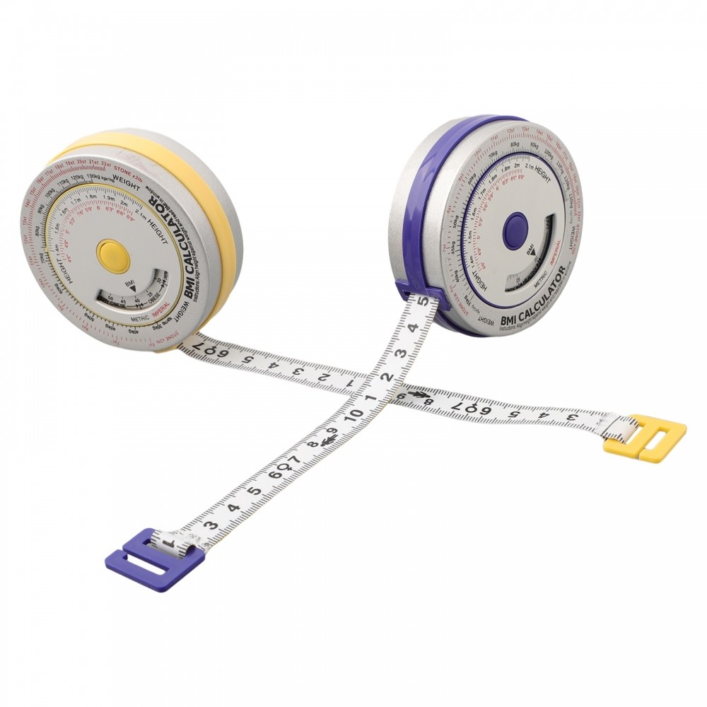 【Clearance】Accurate Retractable Body Measurement Tape with BMI Calculator 150cm Range【LAGO-VN】