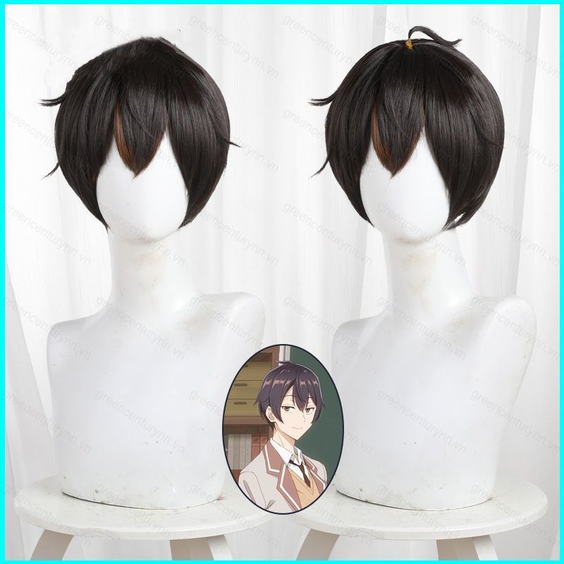 Tóc giả da đầu nhân tạo cho cosplay GN Alya & Nga Masachika Kuze, phù hợp tiệc Halloween