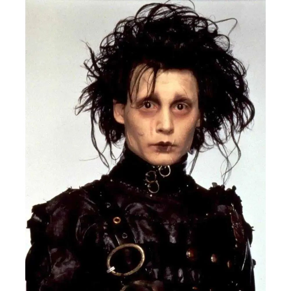 Halloween Edward Scissorhands Nam Cosplay tóc giả Edward Lộn xộn Trang phục tóc đen