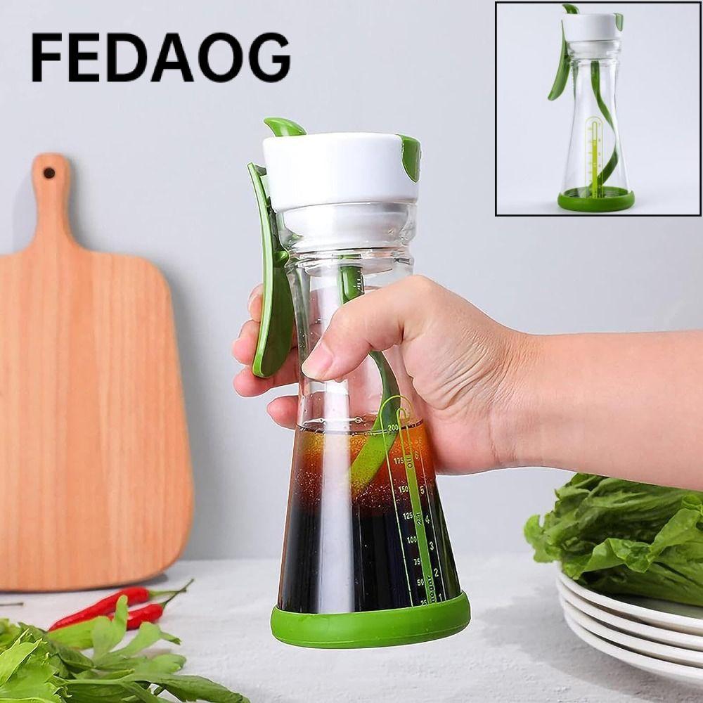 Bình trộn salad FEDAOG, với quy mô chống rò rỉ Salad Dressing Shaker, Hộp đựng nước trái cây di động