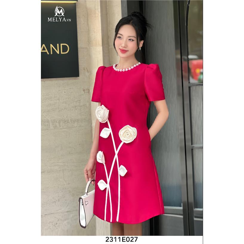 Đầm Suông Đỏ Hồng - Đỏ Hồng - C03