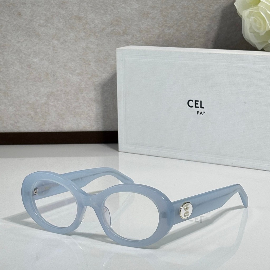 New Fashion Oval Eyeglass Frame for Women, Unique Outdoor Trendy Frame CL40436U