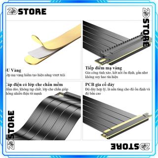 DÂY CÁP RISER 180 ĐỘ SHK PCIE 3.0/4.0/5.0 X16 (20CM/ DÙNG CHO CASE ITX SANDWICH)