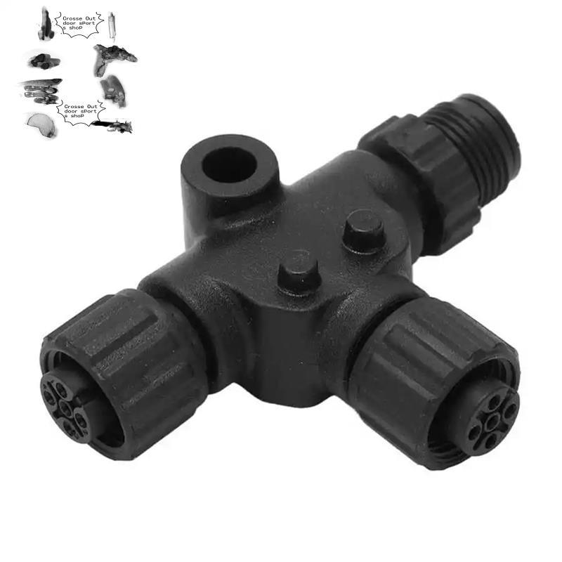 NMEA2000 3 cổng 5Pin Thread Chống nước NMEA 2000 (N2k) (Tee) T-Connector cho